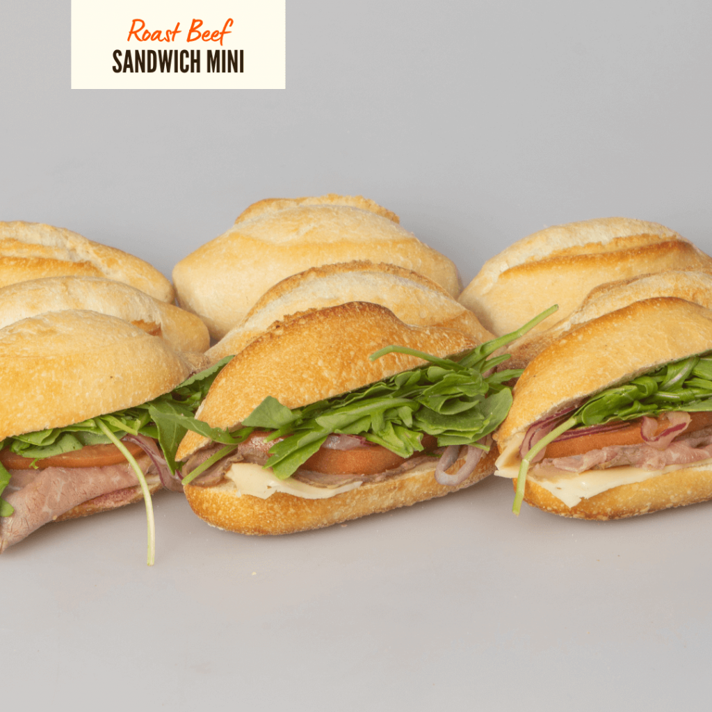 Roast Beef Sandwich (mini Size) (dozen) – Bonjour French Bakery Miami ...